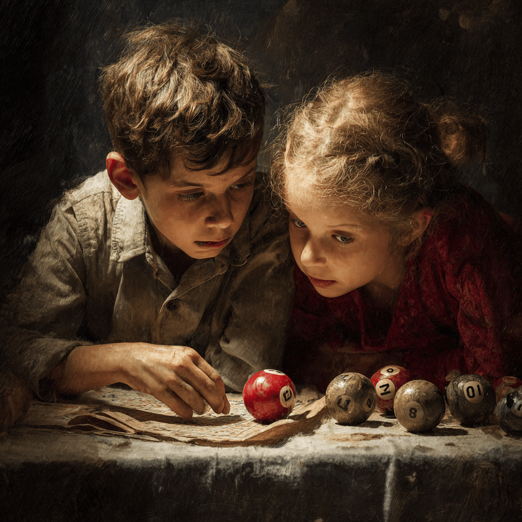 Two young children wanting to know how old you need to be to play bingo